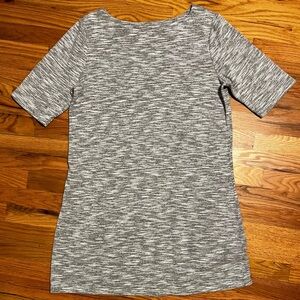 Faded Glory EUC Women’s Boat Neck Short Sleeve Fit and Flare Gray Dress size XL